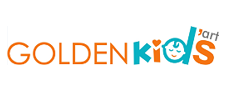 Логотип фабрики Производитель детского вязаного трикотажа и школьного трикотажа Golden Kids