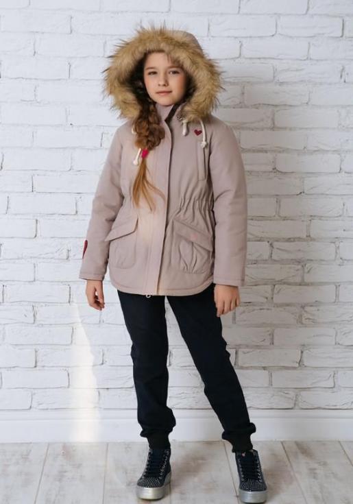 Куртка для девочки с притачным капюшоном - Швейная фабрика Лидер