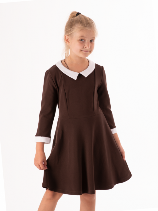 Платье для девочки коричневое - Швейная фабрика Аспект-Сити