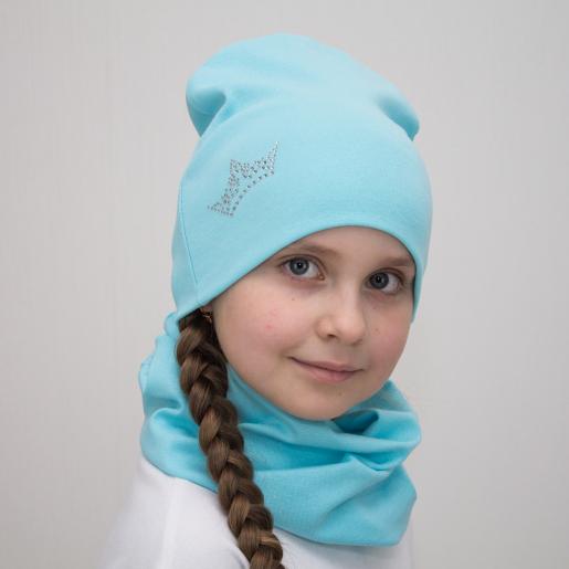 Детская шапка демисезонная голубая Uni-kind - Производитель детского трикотажа Uni-kind