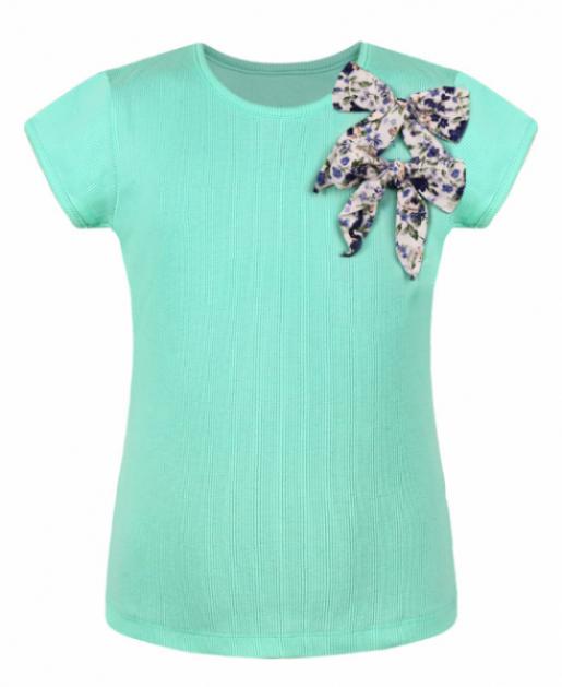 Салатовая футболка для девочки - Производитель детской одежды Радуга Дети
