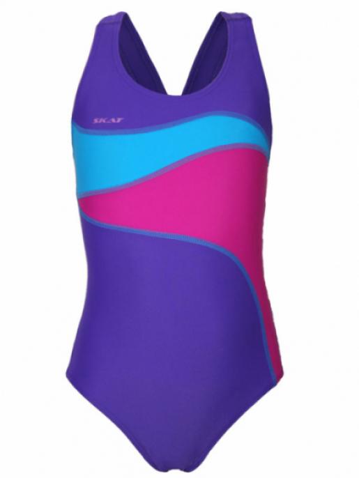 Фиолетовый детский спортивный купальник для бассейна - Производитель детской одежды Скат