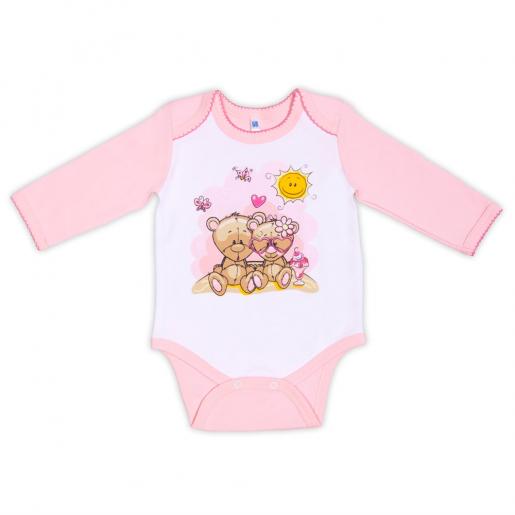Боди розовый для новорожденных Виктория - Производитель детской одежды Виктория