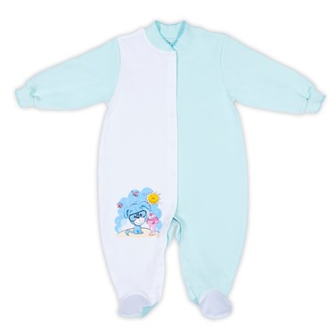 Комбинезон голубой для новорожденных Виктория - Производитель детской одежды Виктория