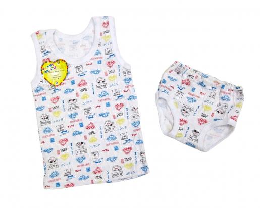 Комплект для малышей майка и трусы Жатка - Производитель детской одежды Мамин Малыш