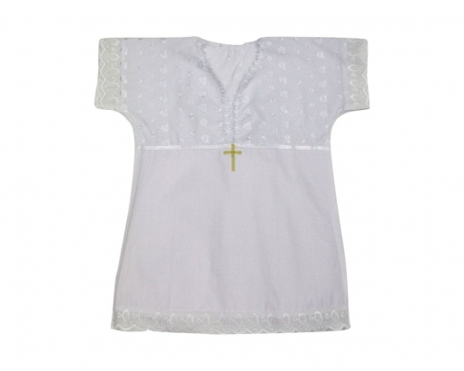 Крестильное платье с коротким рукавом - Производитель детской одежды Мамин Малыш