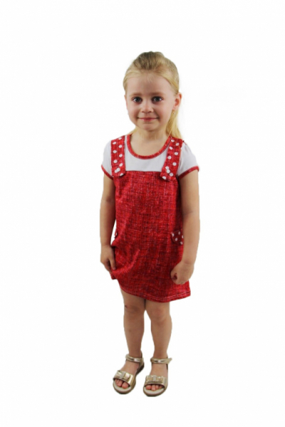 Платье для девочки Горошинка Милаша - Фабрика детского трикотажа Милаша