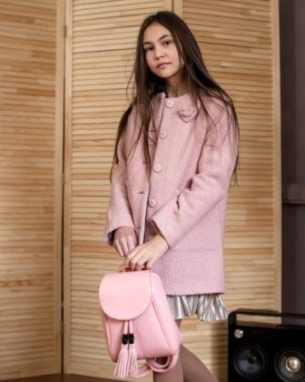 Пальто для девочек розовое Merely - Фабрика детской одежды Merely