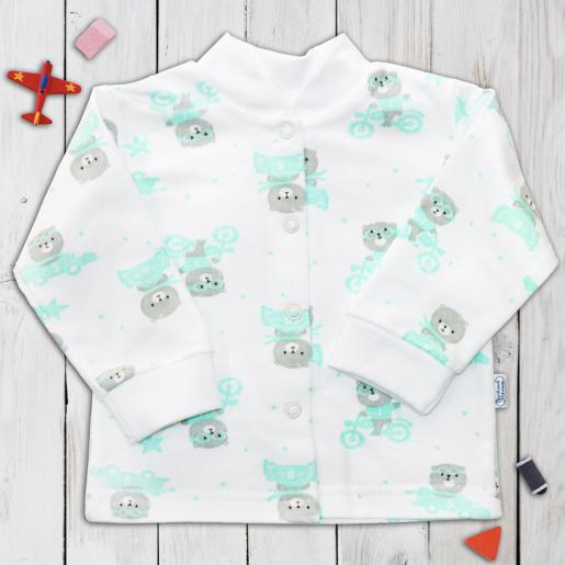 Кофточка для новорожденных Мишка гонщик - Производитель детской одежды Веселый малыш