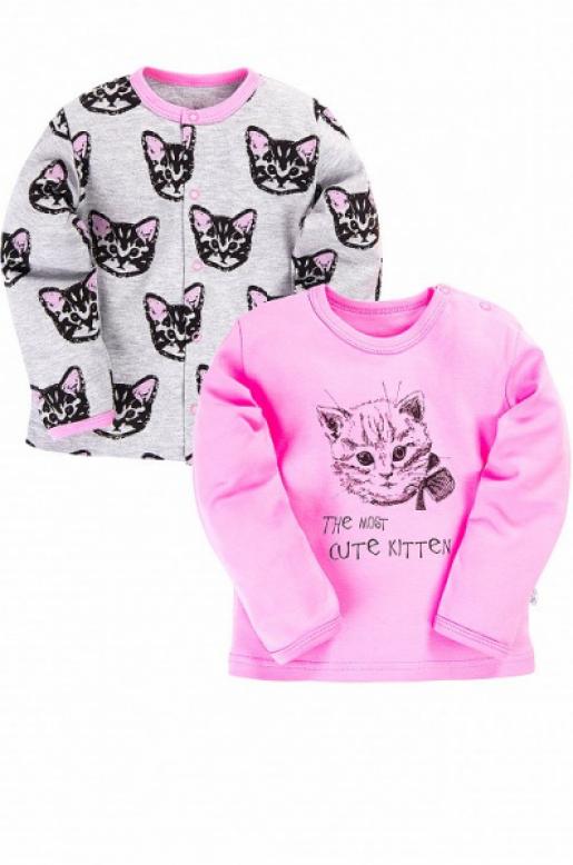 Комплект Кофточка 2 шт. Серые кошки - Производитель детской одежды Веселый малыш