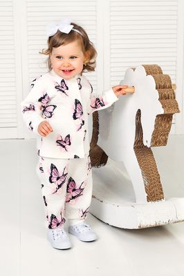 Кофточка ясельная Бабочки - Производитель детской одежды Веселый малыш
