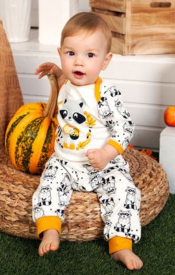 Пижама для новорожденных Енот - Производитель детской одежды Веселый малыш