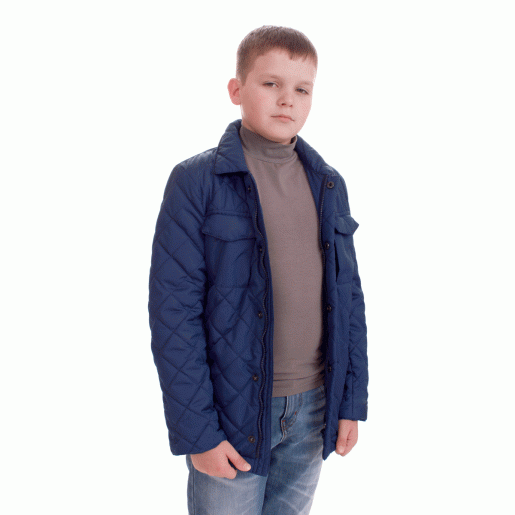 Модельная стеганная куртка для мальчика Дипломат - Производитель детской одежды Хати