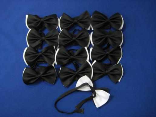 Бабочка двойная черно-белая - Фабрика детской одежды Дорофейка