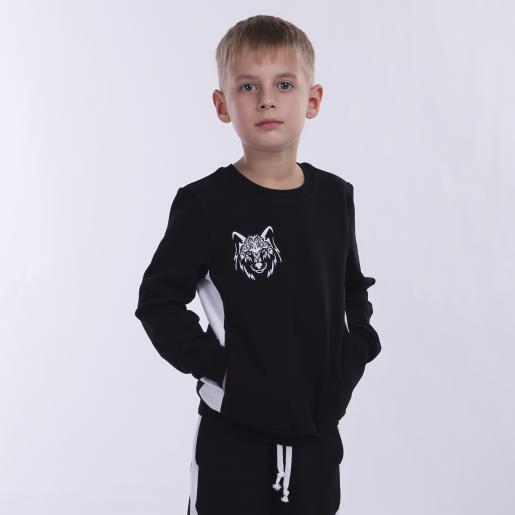Джемпер на мальчика Волк 2.0 - Производитель детской одежды HAPPYLAMA STYLE