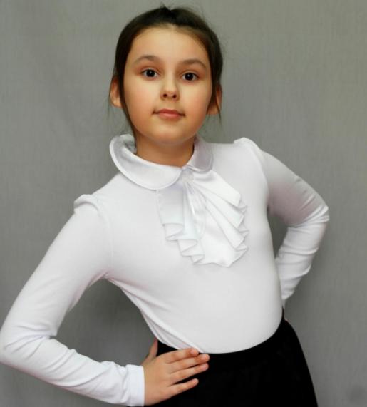 Блузка для девочки школьная Миледи - Фабрика детской одежды и головных уборов Бастет