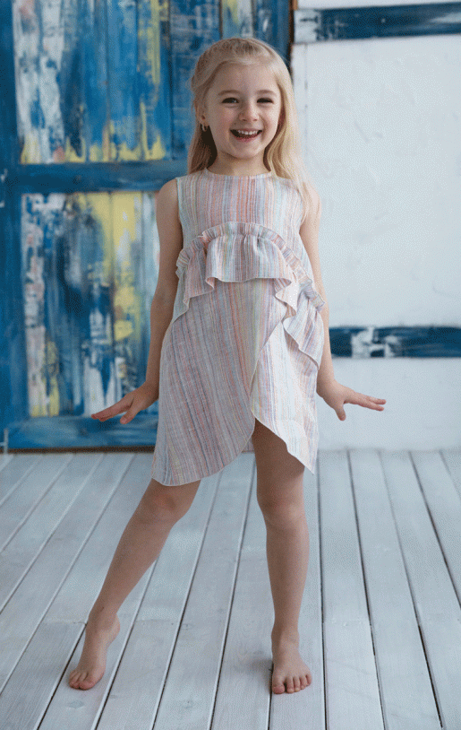 Платье детское Льняное лето HATI - Производитель детской одежды Хати