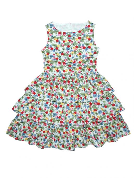 Платье с вырезом на спине 764.1 - Производитель дизайнерской  детской одежды  из натуральных материалов ТМ Mister Bon & Miss Bon
