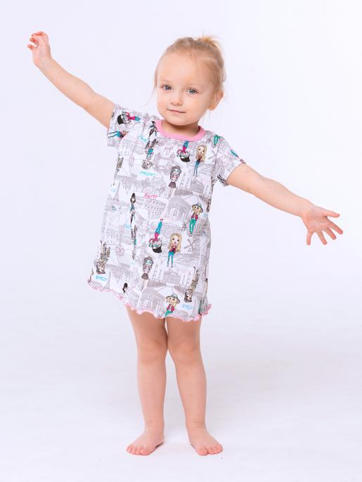 Платье для девочки, серый - Фабрика детской одежды Дашенька
