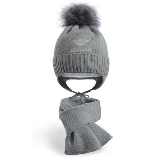 Комплект шапка и шарф для мальчика Код товара: ККЗМ-002 - Производитель детского трикотажа Мариша