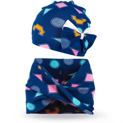 Комплект шарф и шапка для девочки Фигуры Код товара: ШКШ-303 - Производитель детского трикотажа Мариша
