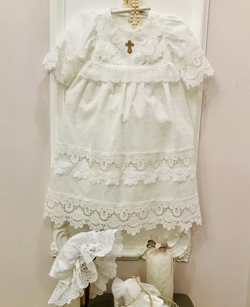 Платье крестильное Батист-3 - Фабрика одежды для новорожденных Jolly baby