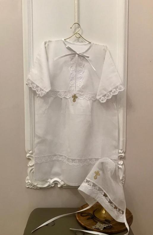 Рубашка крестильная Батист белый - Фабрика одежды для новорожденных Jolly baby