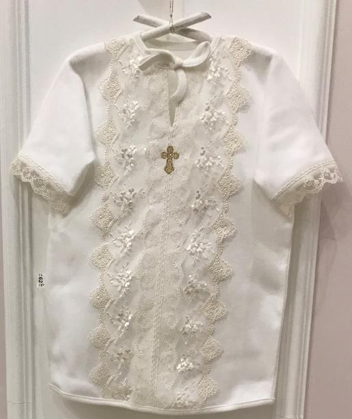 Рубашка крестильная Кружево - Фабрика одежды для новорожденных Jolly baby