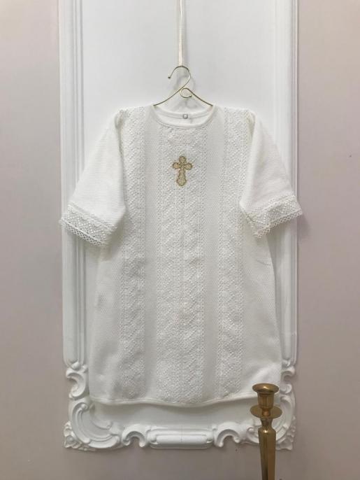 Рубашка крестильная Ажур 010318 - Фабрика одежды для новорожденных Jolly baby