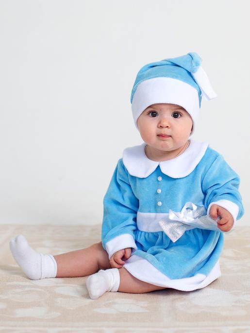 Комплект Леди Санта, голубой - Фабрика детской одежды Дашенька