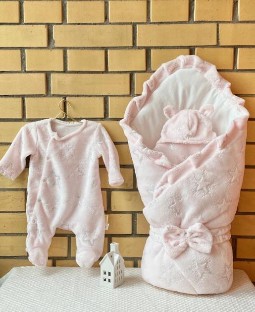 Конверт из 4-х предметов "Пушистик" - Фабрика одежды для новорожденных Jolly baby