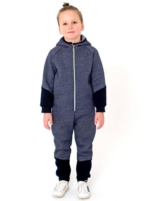 Комбинезон комбинированный, серый - Фабрика детской одежды Дашенька
