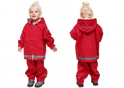 Непромокаемый детский костюм - дождевик без подкладки. Комплект куртка   полукомбинезон - Фабрика детской одежды Времена года