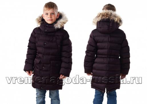 Детская зимняя куртка на искусственном лебяжьем пуху для мальчика "СТОУН" - Фабрика детской одежды Времена года