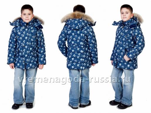 Зимний детский комплект на пуху для мальчика «МОРСКИЕ ВОЛКИ» - Фабрика детской одежды Времена года
