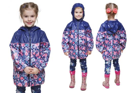 Летняя куртка для девочки "Цветы" - Фабрика детской одежды Времена года