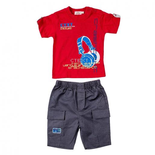 Трикотажный комплект для мальчика футболка и шорты - Производитель детской верхней одежды Каймано