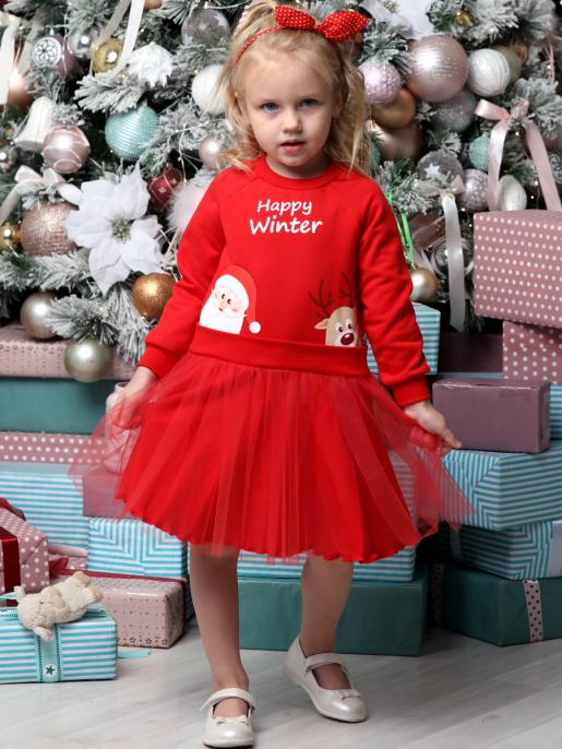 Платье Счастливой зимы - Фабрика детской одежды Дашенька