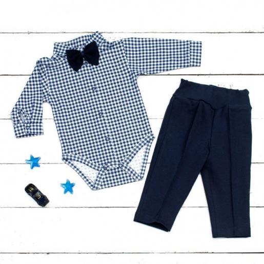 Комплект для мальчика боди с бабочкой и брюки - Трикотажная фабрика детской одежды Алиса