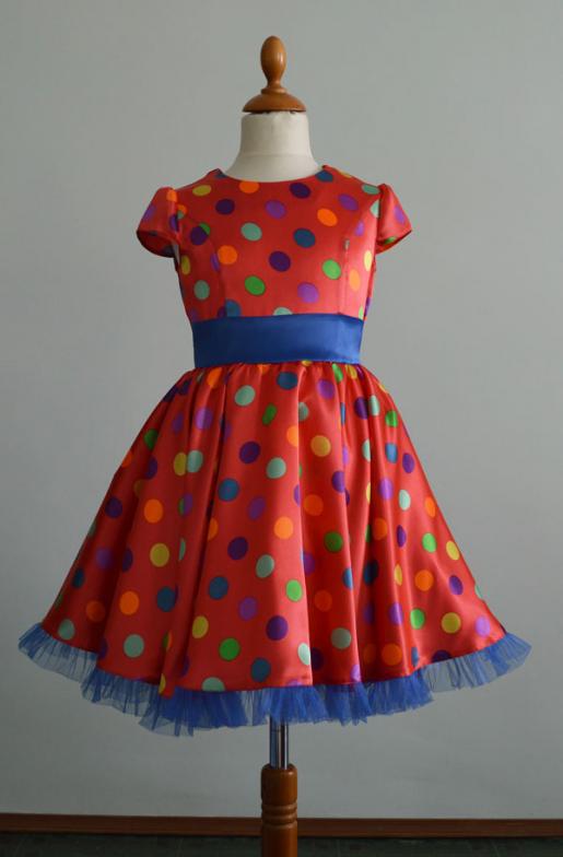 Платье нарядное из атласа - Производитель детской одежды Детский стиль