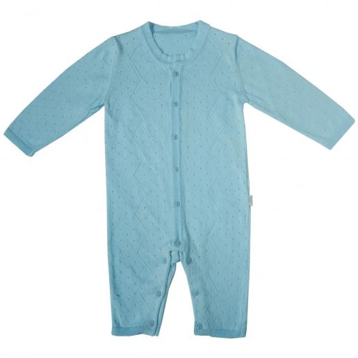 Комбинезон вязаный Голубой 73-7007 - Производитель детской одежды Папитто
