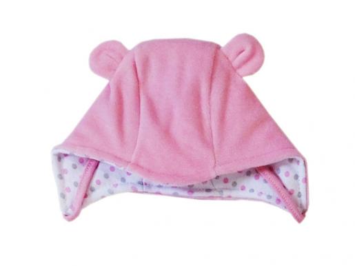 Шапочка утепленная велюр Розовый - Производитель детской одежды Папитто