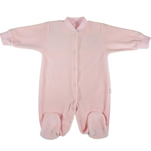 Комбинезон розовый велюр однотонный И53-526 - Производитель детской одежды Папитто