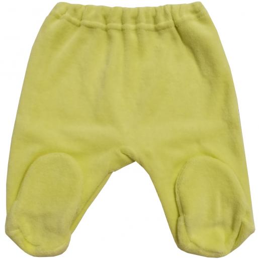 Ползунки велюр на резинке желтый И53-506 - Производитель детской одежды Папитто