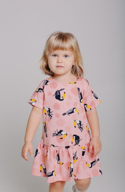 Платье с валаном - Производитель детской одежды Puzziki