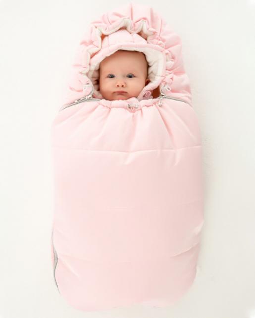 Конверт и комбинезон (розовый матовый) - Производитель детской одежды Luxury baby