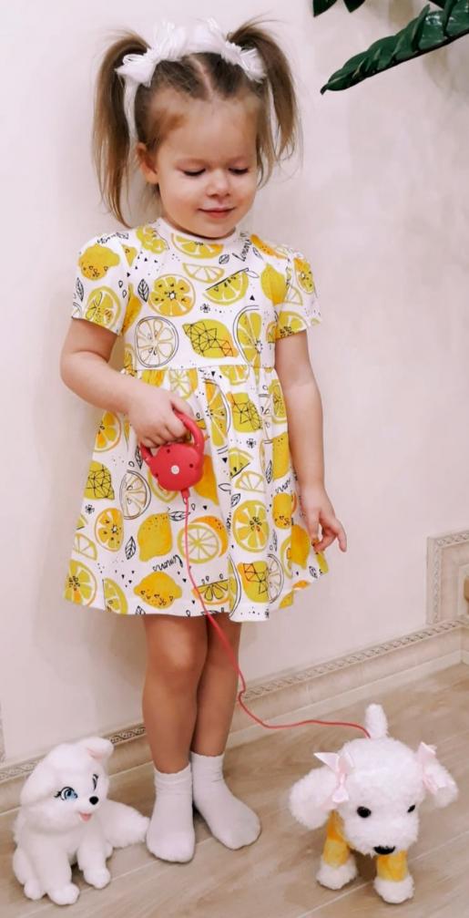 Платье КАТЮША короткий рукав - Производство детской и подростковой одежды Buttoni