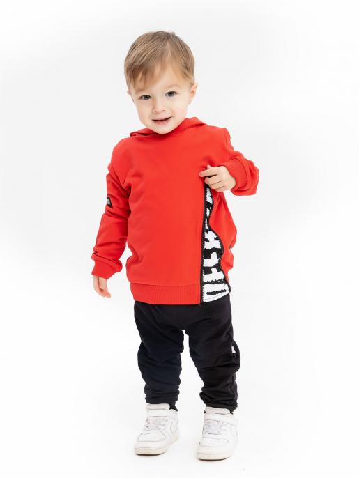 Джемпер с капюшоном 1473 красный - Производитель детской одежды Папитто