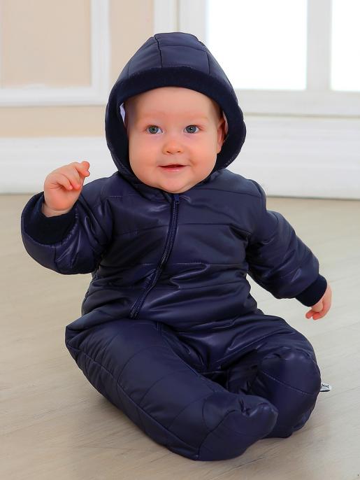 Комбинезон стеганый, темно-синий - Фабрика детской одежды Дашенька