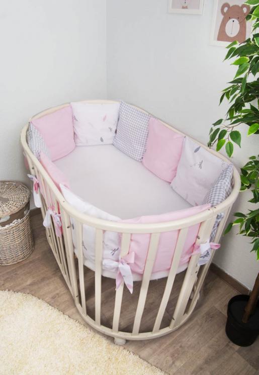Бортики-подушки в кроватку для новорожденных Стрекоза-Егоза - Фабрика одежды для новорожденных Сонный Гномик